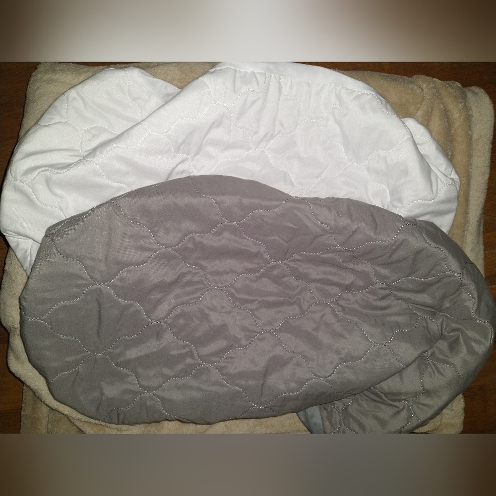 2 pc baby bassinet fitted water resistant mattress protectors